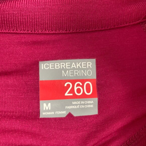 Icebreaker Women's Long Sleeve Tee - Pink - Picture 8 of 11